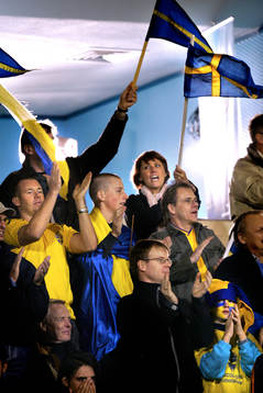 Den svenska publiken höll igång så mycket de kunde