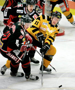 Johan Ramstedt, Skellefteå, håller tungan rätt i mun i