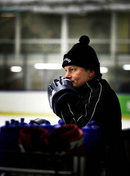 Frölundas nya spelare Markus Seikola tränade med laget
