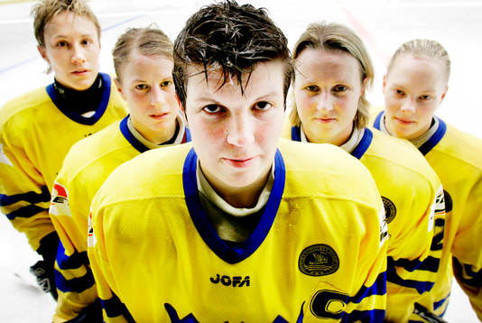 Ishockey, dam, Sverige, träning. Maria Rooth, Jenni