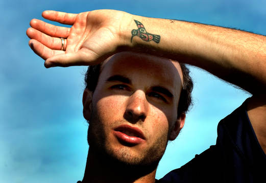Reportage om fotboll i USA. Landon Donovan, USA