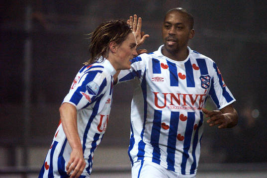Lasse Nilsson och Mark de Vries, Heerenveen (jubel)
