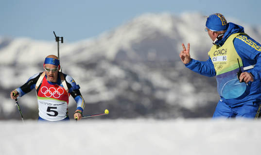 OS 2006 Vinter. Skidskytte. Motirgt för Carl Johan