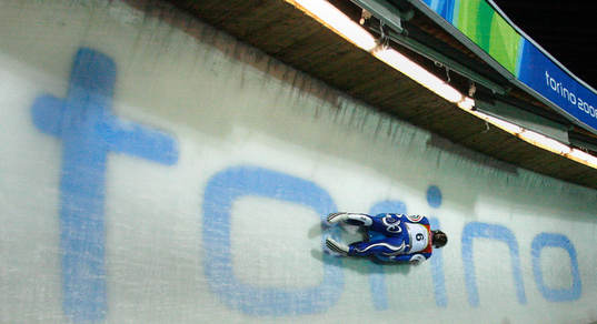 OS 2006, Vinter. Rodel. Wilfried Huber, Italien, i OS-banan