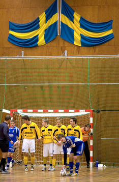 Försvar, mur, frispark
