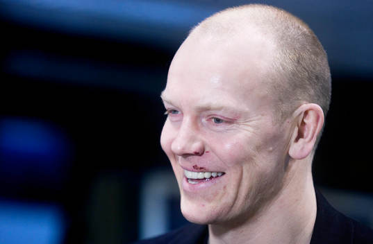 Mats Sundin på flygplatsen i Milano