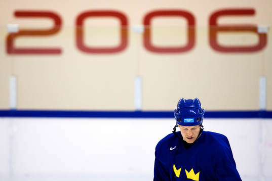Mats Sundin på kvällens träning
