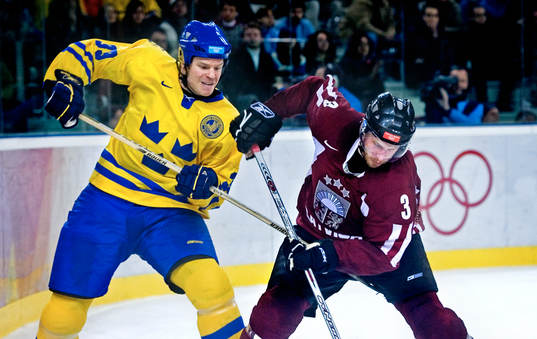 Fredrik Modin och Arvids Rekis, Lettland