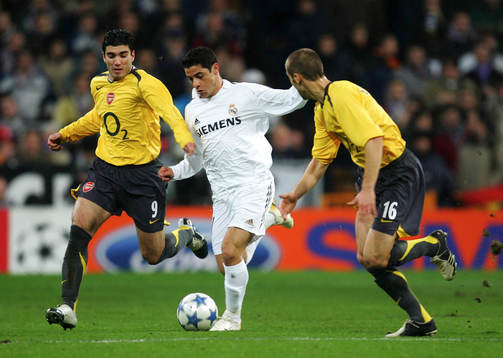 Cicinho, Real Madrid och Jose Antonio Reyes och Mathieu