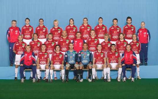 Bakre raden från vänster: Nisse Jansson (coach), Tobias