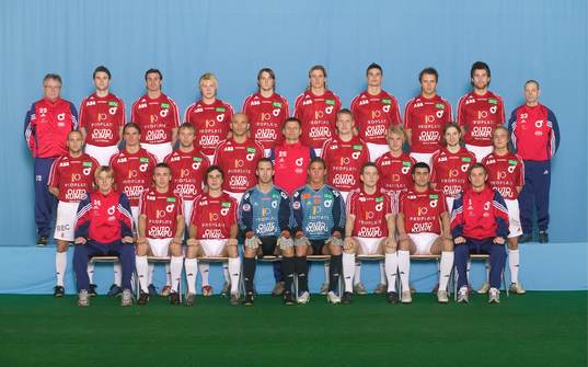 Bakre raden från vänster: Nisse Jansson (coach), Tobias
