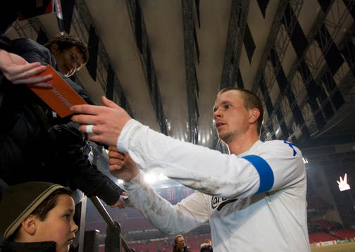 Tobias Linderoth, FC Köpenhamn. Autograf