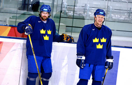 Peter Forsberg och Mats Sundin