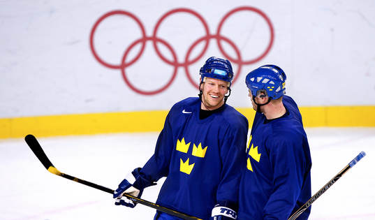 Mats Sundin och Fredriik Modin, Sverige