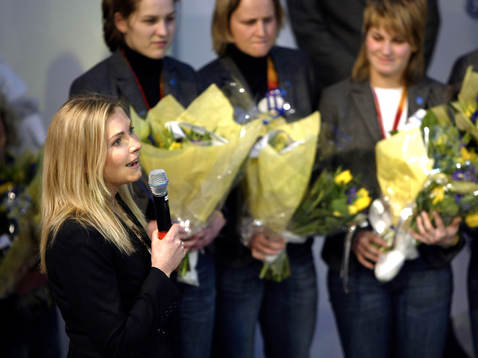 OS, Vinter 2006, Ishockey, OS, Hemkomst, Damkronorna