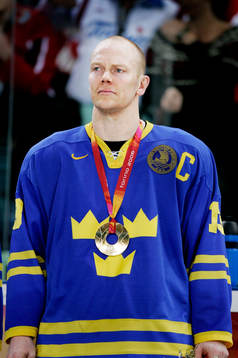 Mats Sundin, lagkapten, Sverige,  OS-guld, guldmedalj,