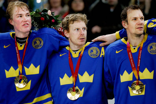 Kenny Jönsson, Daniel Alfredsson, Nicklas Lidström,
