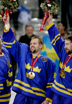 Tomas Holmström och Peter Forsberg, Sverige,  OS-guld,