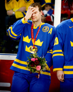 Nicklas Lidström, Sverige, som avgjorde matchen med sitt