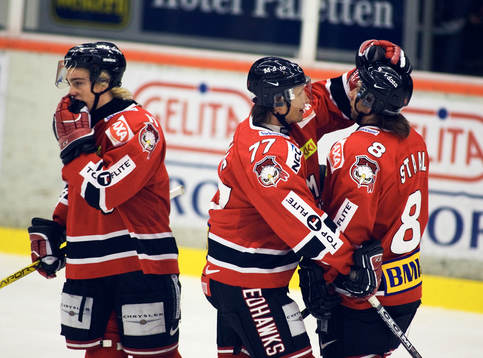 Lubomir Sekeras och Kim Staal, Malmö, jubel