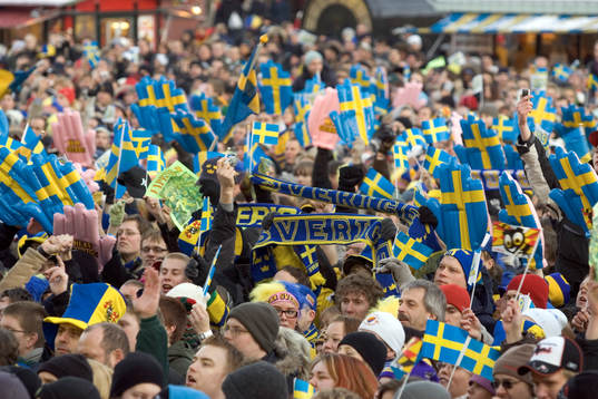 hyllningarna av Sveriges landslag