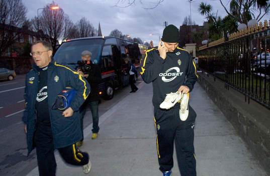 Zlatan Ibrahimovic och Lars Lagerbäck