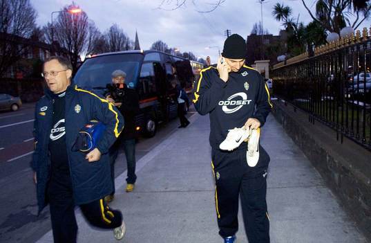 Zlatan Ibrahimovic och Lars Lagerbäck