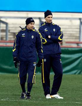 "Henke" Larsson och Zlatan Ibrahimovic