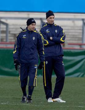 Henrik "Henke" Larsson och Zlatan Ibrahimovic