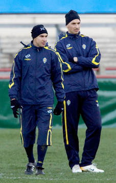 Henrik Larsson och Zlatan Ibrahimovic