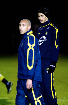 Henrik Larsson och Zlatan Ibrahimovic