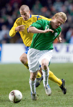 Damien Duff och Christoffer Andersson