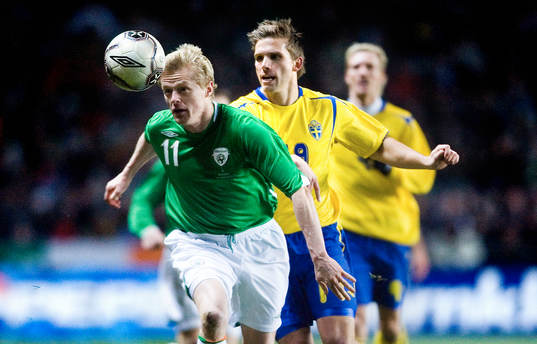 Damien Duff, Irland och Anders Svensson