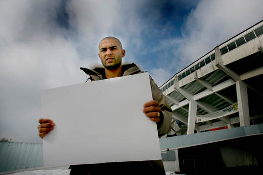 Fotboll, Afonso Alves, Malmö FF, med plakat