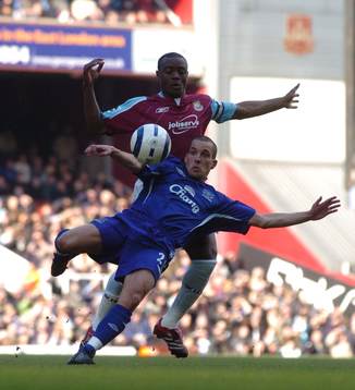 Leon Osman, Everton och Nigel Reo-Coker, West Ham