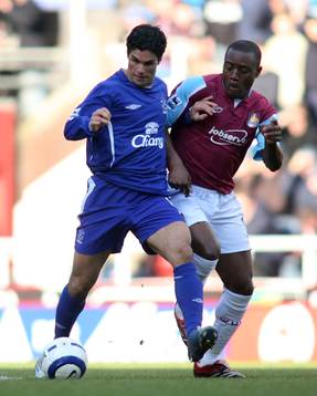 Mikel Arteta, Everton and Nigel Reo-Coker, West Ham