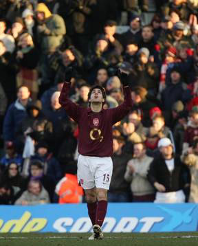Cesc Fabregas, Arsenal (jubel)