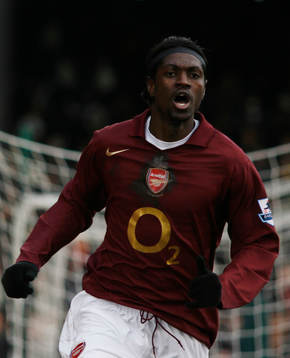 Emmanuel Adebayor, Arsenal (Jubel)