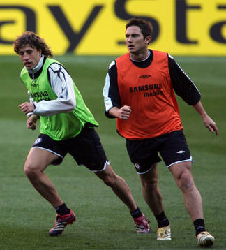 Hernan Crespo och Frank Lampard