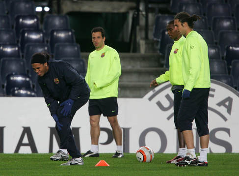 Ludovic Giuly, Samuel Eto'o, Márquez och Ronaldinho