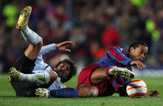 Paulo Ferreira, Chelsea och Ronaldinho, Barcelona