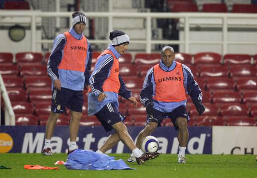 David Beckham, Roberto Carlos och Zinedine Zidane