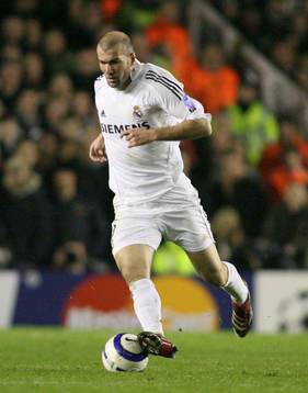 Fotboll, UEFA Champions League, Zinedine Zidane, Real Madrid