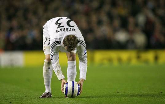 Fotboll, UEFA Champions League, David Beckham, Real Madrid
