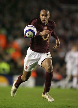 Fotboll, UEFA Champions League, Thierry Henry, Arsenal