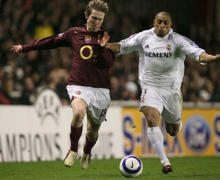 Alexandre Hleb, Arsenal och Roberto Carlos, Real Madrid