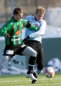 Fredrik Lundgren, GAIS och Joakim Nilsson, Malmö FF.