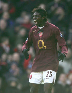 Emmanuel Adebayor, Arsenal (jubel)