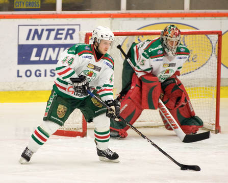 Andreas Byström och Jere Myllyniemi, målvakt