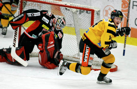Patrik Rönnqvist, Skellefteå, jubel, Corey Hirsch